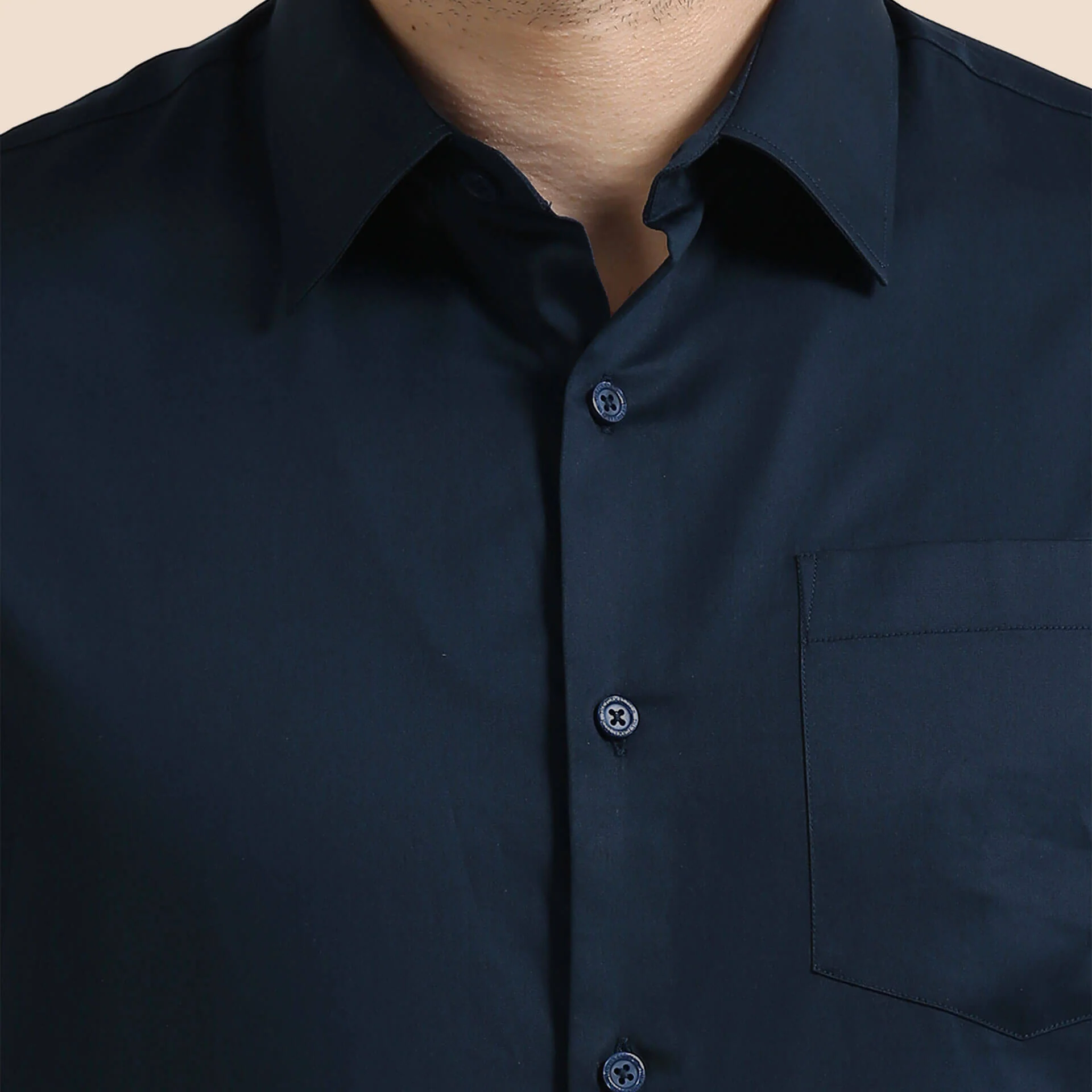 Cambridge Giza Cotton Shirt In Saphire - Image 6