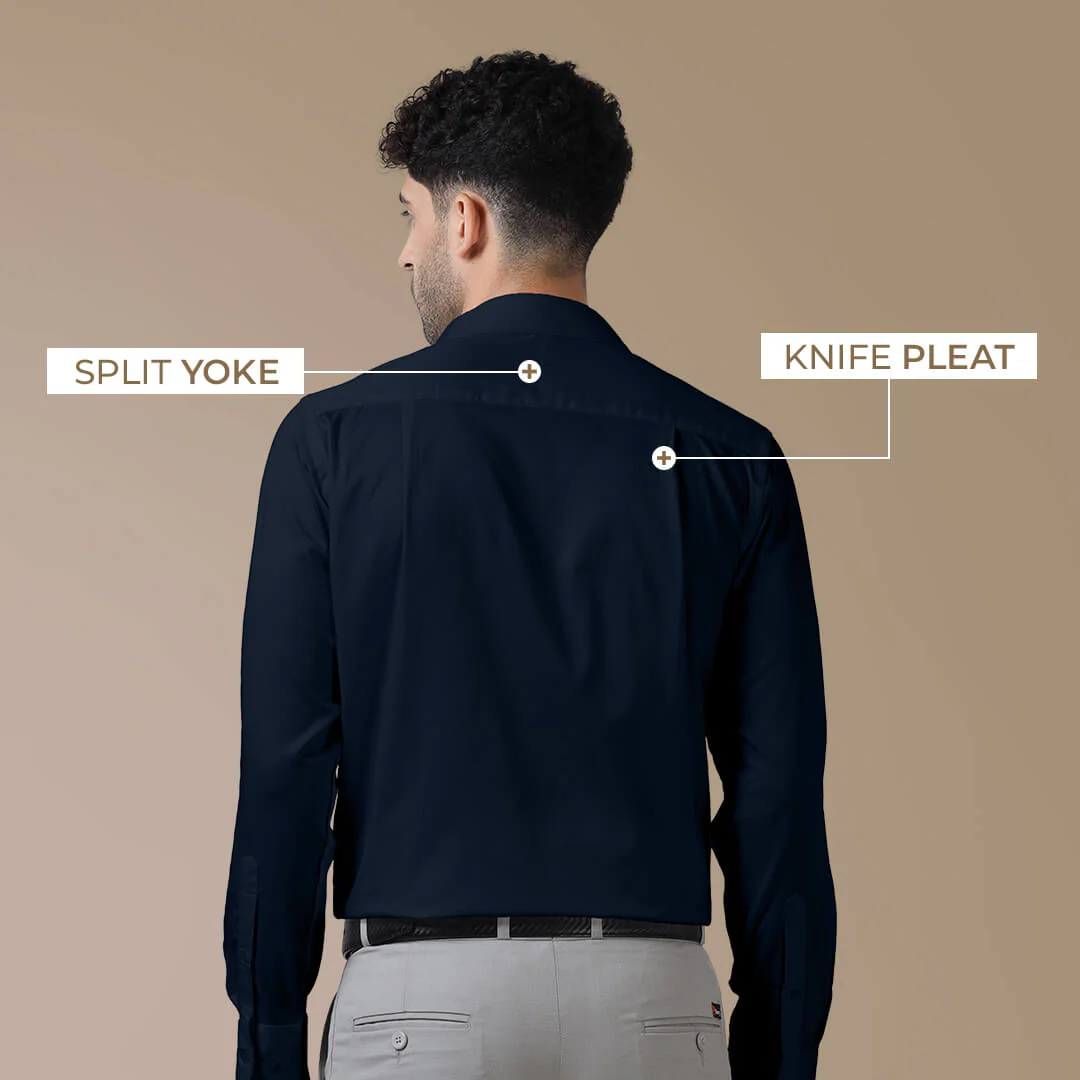 Cambridge Giza Cotton Shirt In Saphire - Image 7