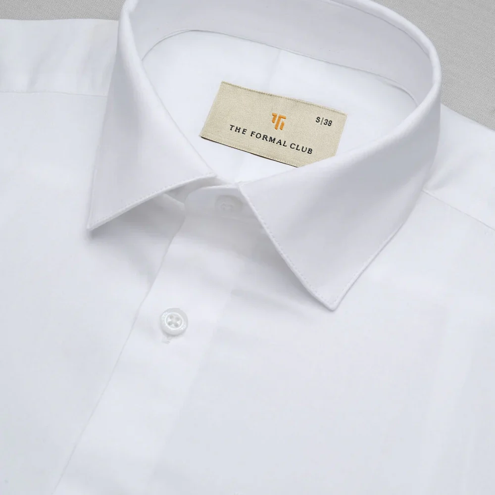 Cambridge Giza Cotton Shirt In Snow - Image 3