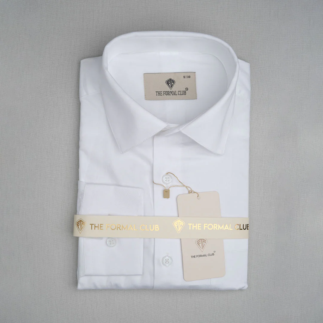 Cambridge Giza Cotton Shirt In Snow - Image 7