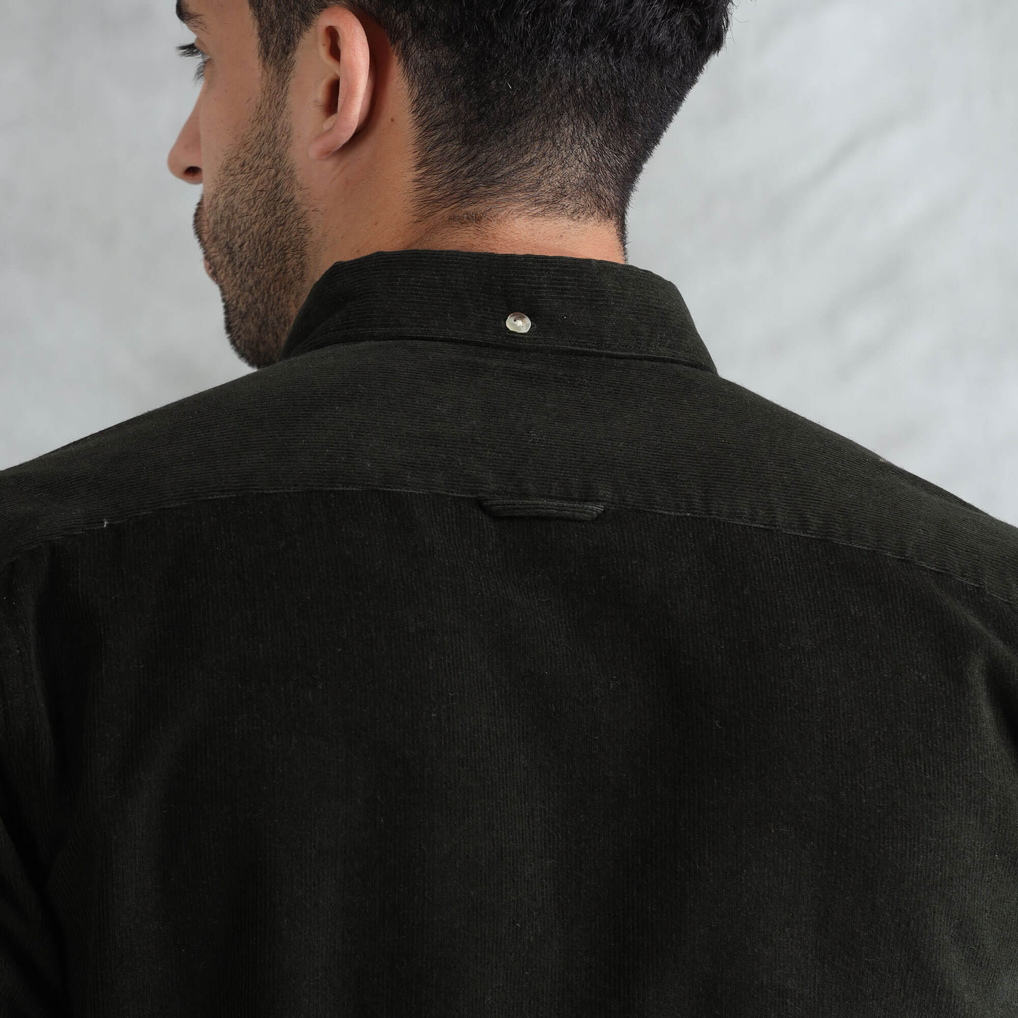 Cruise Corduroy Shirt In Pine Green - Image 9