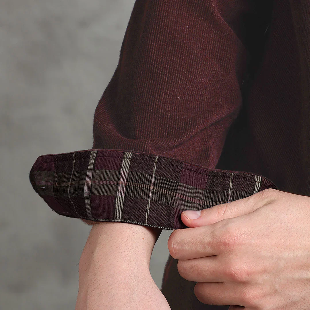 Cruise Corduroy Shirt In Wineberry - Image 5