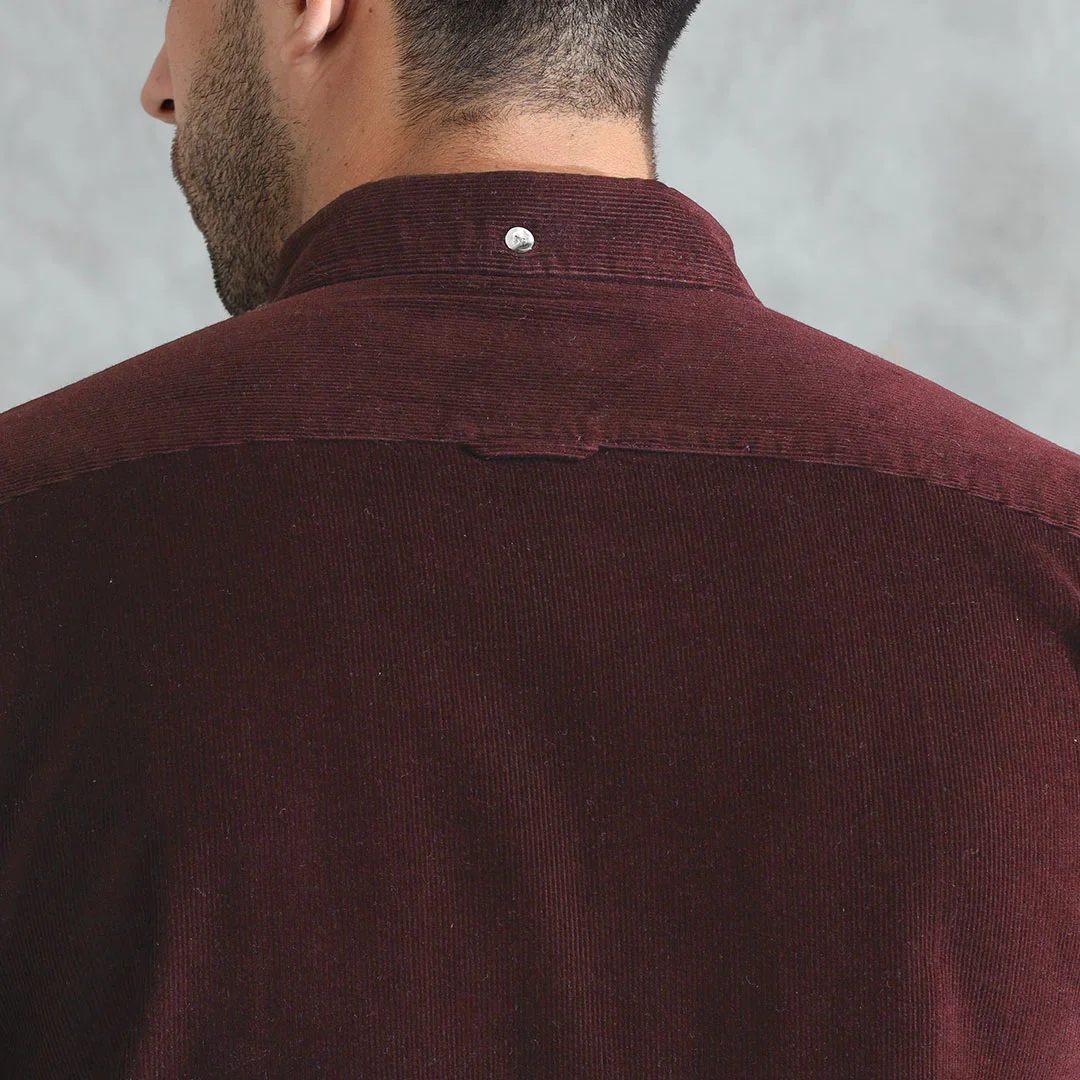 Cruise Corduroy Shirt In Wineberry - Image 7