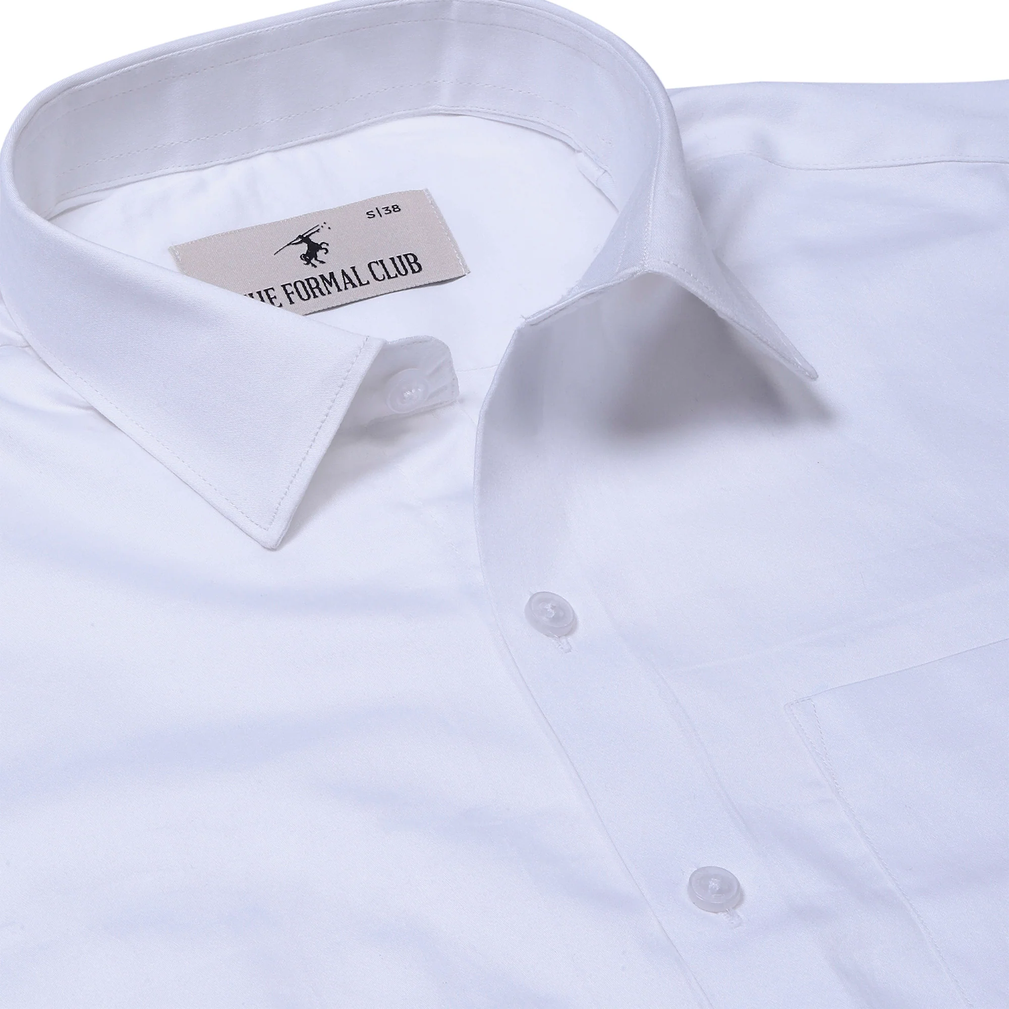 Swiss Finish Giza Cotton Shirt In White - Image 4