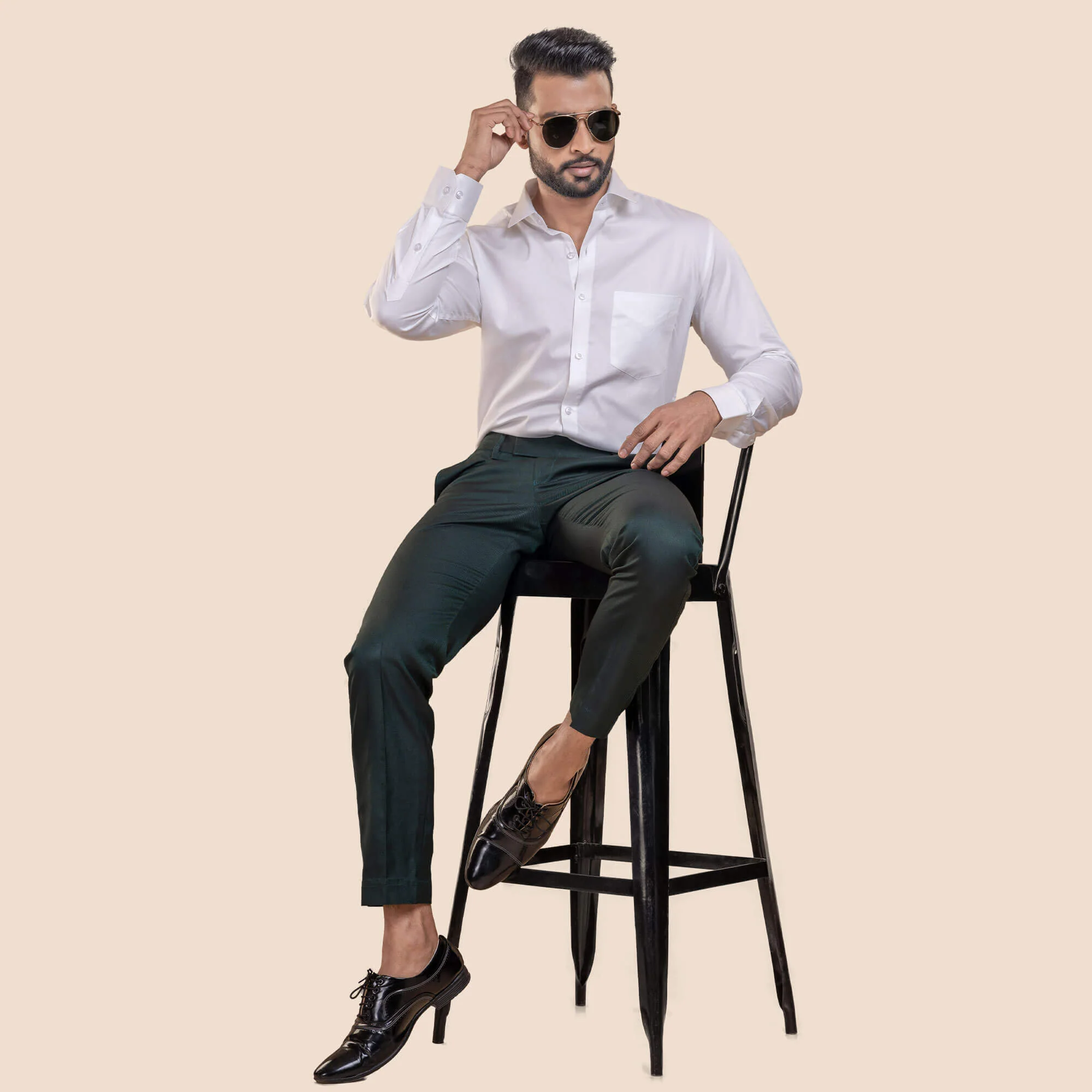 Swiss Finish Giza Cotton Shirt In White - Image 7